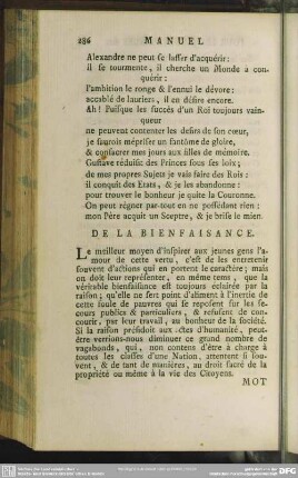 De La Bienfaisance