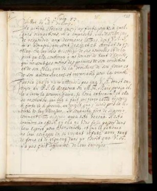 W. Lettre de Mr. du Bois du 12. Jain 1683.