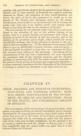 Chapter IV. Opium: Progress and extent of consumption; ...