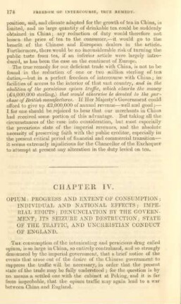 Chapter IV. Opium: Progress and extent of consumption; ...