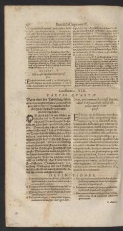 Constitutio VIII.