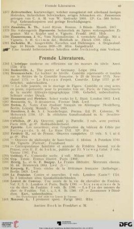 Fremde Literaturen (Nr. 1382-1422)