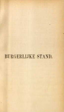 Burgerlijke stand