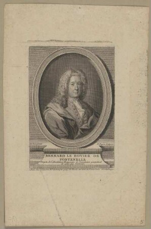 Bildnis des Bernard Le Bovier de Fontenelle