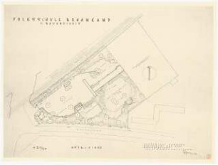 Volksschule, Hamburg: Grundriss 1:500