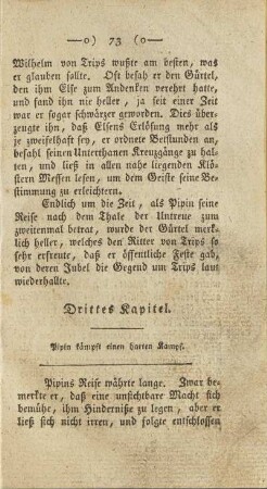 Drittes Kapitel. Pipin kämpft einen harten Kampf