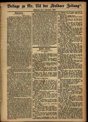 Zweite Ausgabe vom Mittwoch, den 01. November 1893.