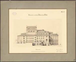 Stadttheater, Halle/Saale: Seitenansicht