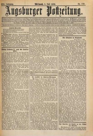 Augsburger Postzeitung, 1892 = Jg. 206, 7 - 9