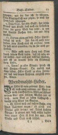 Abendmahls-Lieder