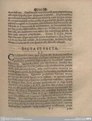DICTA ET FACTA.