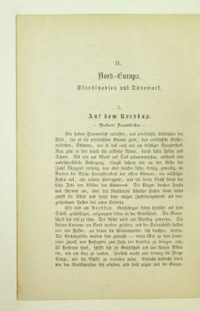 II. Nord-Europa. Skandinavien und Dänemark