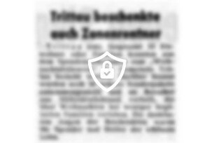 Trittau beschenkte auch Zonenrentner