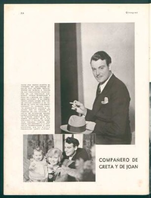 Compañero de Greta y de Joan - Nils Asther