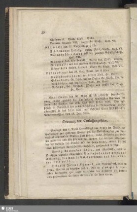 Ordnung der Entlassungsfeier