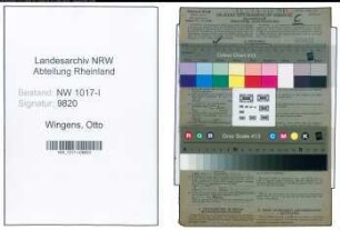 Entnazifizierung Otto Wingens , geb. 20.09.1891 (Autoelektriker)