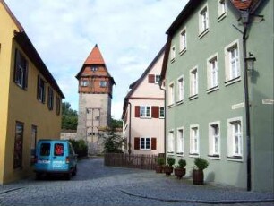 Stadtbefestigung - Wehrturm (Bäuerleinsturm) aus der Bäuerleinsgasse
