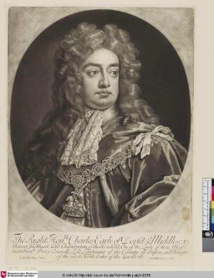 The Right Hon:ble Charles Earle of Dorset & Middlesex