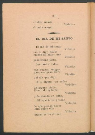 El día de mi santo