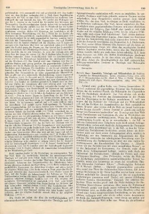 690-691 [Rezension] Ertel, Hans, Kausalität, Teleologie und Willensfreiheit als Problemkomplex der Naturphilosophie
