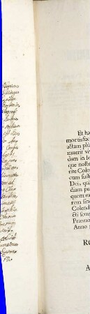 Reverendissime Ac Amplissime Domine Domine Præsul &c. &c. Colendissimi D:D: Confoederati. Cùm nemini Religiosô ex fœdere magis obstricti simus, quàm carne solutis, ideò Colendissimi D:D: Confœderati consuetas hasce, pactíque memores exhibemus litteras, ut conjunctis Sacris Viribus, sejuncits à corpore animabus ocyùs succurrere valeamus ...