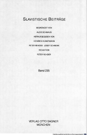 Standard language in the Slavic world : papers on sociolinguistics by Hamburg Slavists