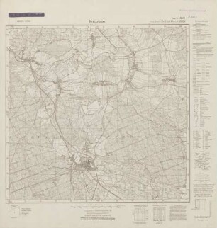 4561 (alte Nr.: 2629) Kotzenau, Meßtischblatt (4cm - Karte)