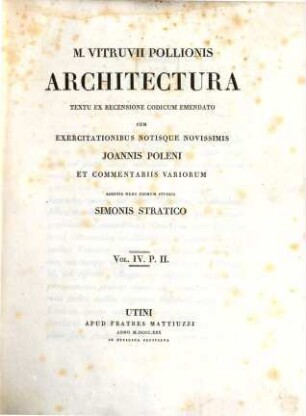 M. Vitruvii Pollionis Architectura. 4,2
