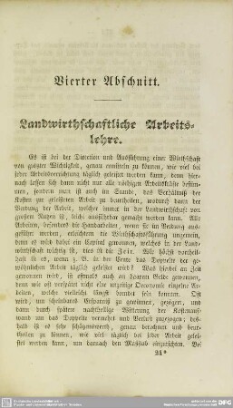 Vierter Abschnitt. Landwirthschaftliche Arbeitslehre