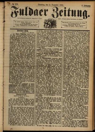 Ausgabe vom Dienstag, den 02. Dezember 1890.