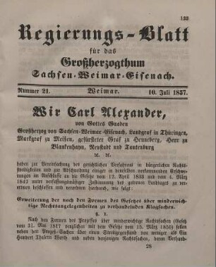 Nr. 21 : 10. Juli 1857