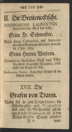 XVII. Die Grafen von Traun.