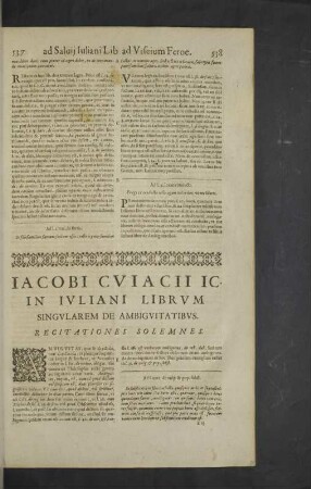 In Iuliani librum singularem de ambiguitatibus.