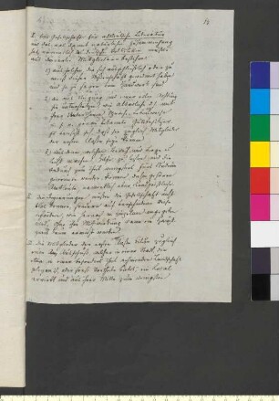 Brief von Grimm, Wilhelm an Handschriftlicher Plan Grimms über eine Gesellschaft für altdeutsche Literatur.