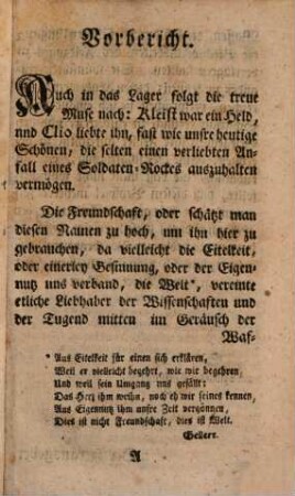 Begebenheiten etlicher Soldaten, 1