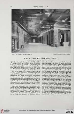 38: Schöpfertrieb und Bedingtheit : Streitigkeit des historischen Verlaufs in der Baukunst