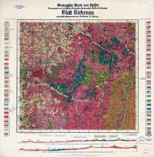 [6418] Birkenau, Geologische Karte von Hessen
