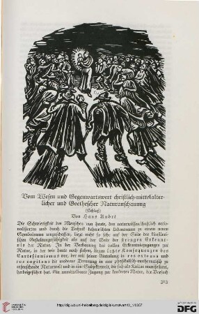 Vom Wesen und Gegenwartswert christlich-mittelalterlicher und Goethescher Naturanschauung, [3]