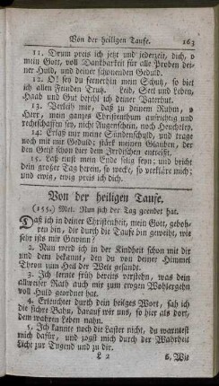 Von der heiligen Taufe. - Nach dem heiligen Abendmahl.