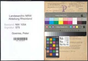 Entnazifizierung Peter Goerres , geb. 15.04.1900 (Lokheizer)