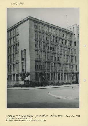 Verwaltungsgebäude Feldmühle, Düsseldorf, 1954
