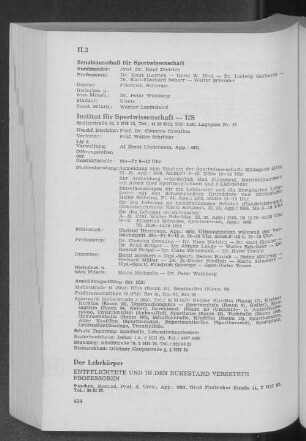 Institut für Sportwissenschaft - IfS