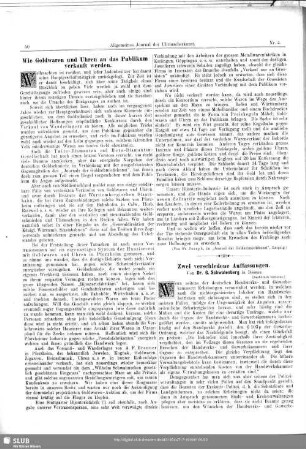 Wie Goldwaren und Uhren an das Publikum verkauft werden