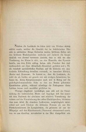 Ein Beitrag zur Kenntniss des leukämischen Blutes