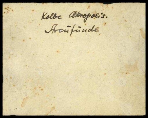 Fundzettel Akropolis Streufunde