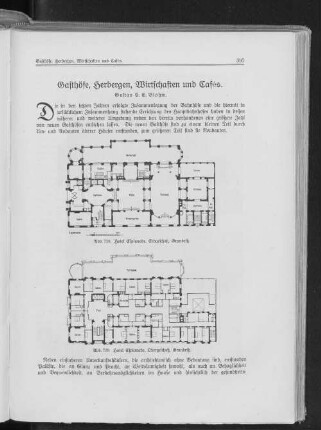 Gasthöfe, Herbergen, Wirtschaften und Cafés.