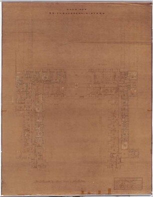 Dienstwohnung des Reichsaußenministers Joachim von Ribbentrop, Berlin-Mitte Umbau: Grundriss DG 1:100