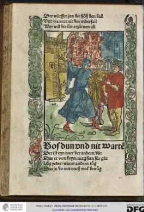 Der ist eyn narr, der andern duot, das er von keym mag han für guot...