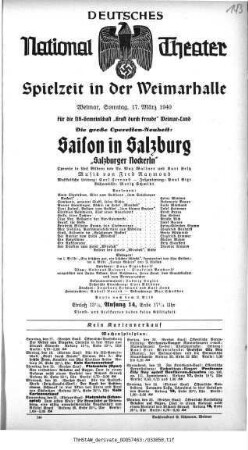 Saison in Salzburg