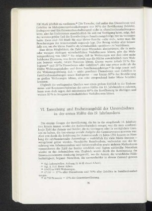 VI. Entstehung und Erscheinungsbild der Unterschichten in der ersten Hälfte des 19. Jahrhunderts